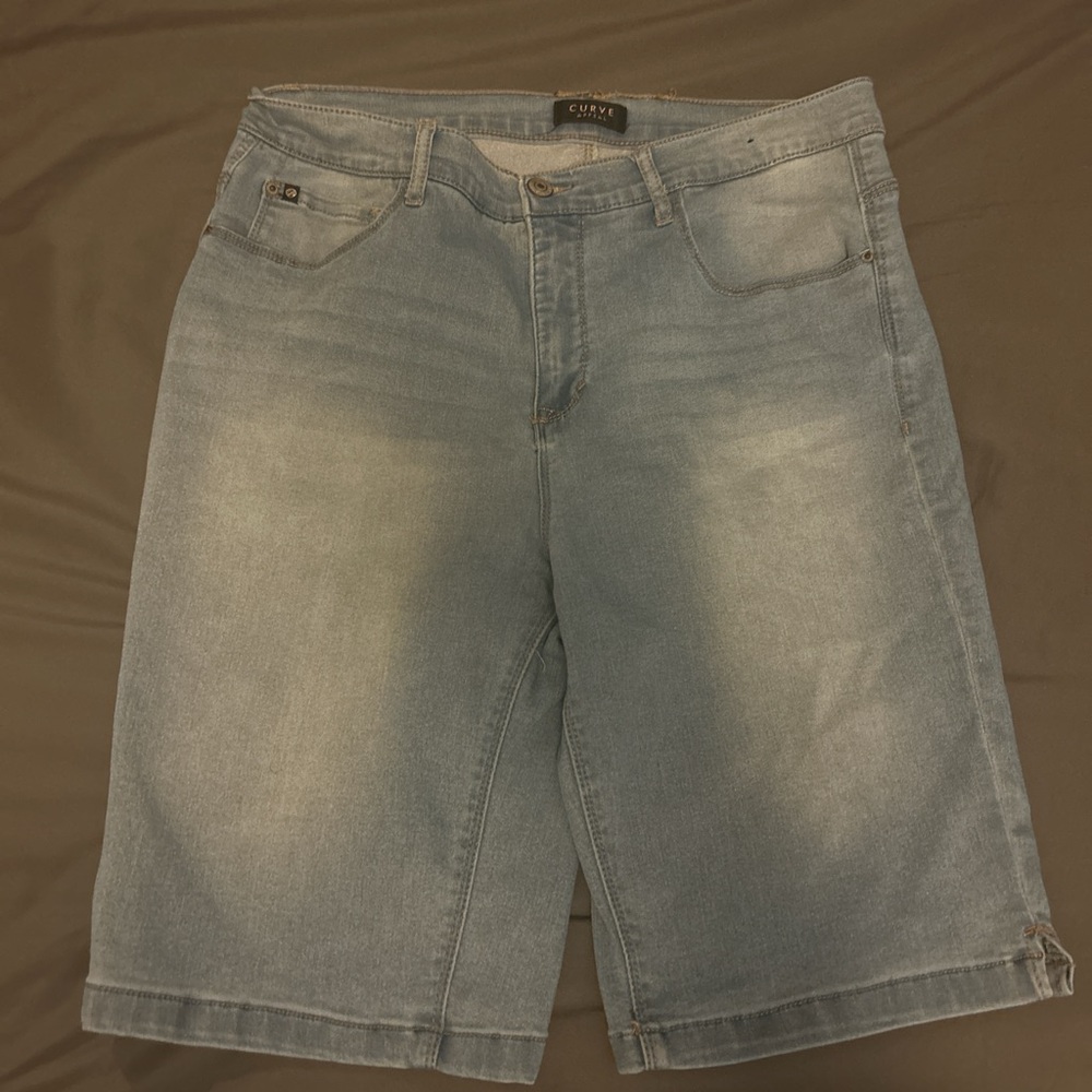 Light wash blue shorts